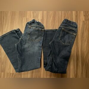 Old Navy Kids straight Jeans - Dark and Medium Blue bundle size 12